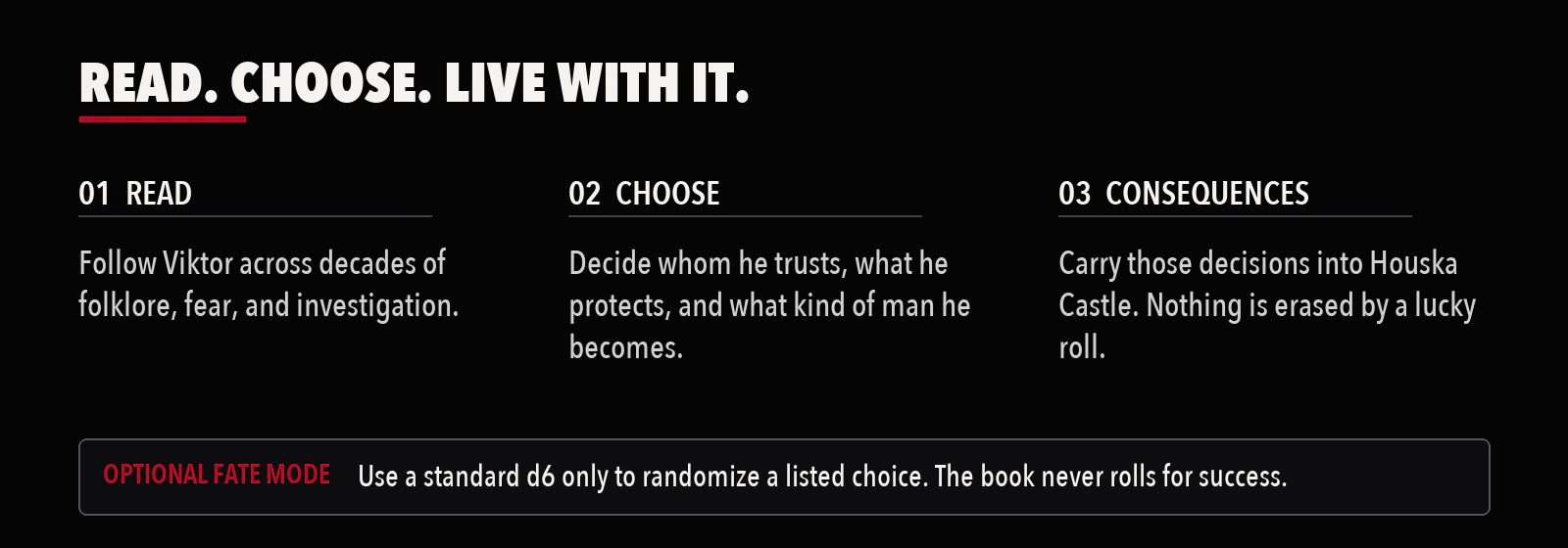 Three-step explanation of how Two Souls plays.